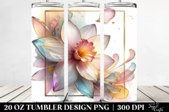 Shiny Daffodil with Clipart 20 Oz Tumbler Product Image 2