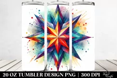 Colorful Vibrant Star | 20 Oz Tumbler Product Image 2