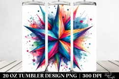 Colorful Vibrant Star | 20 Oz Tumbler Product Image 2
