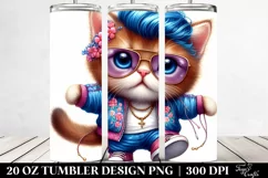 Baby Cat Dancing with Umbrella 20 Oz Tumbler Product Image 2