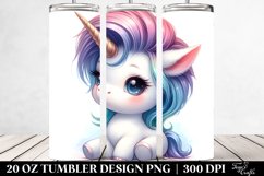 Cute Baby Unicorn with Cool Haircut | 20 Oz Tumbler Product Image 2