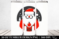Simple Santa Christmas Clipart 20 Oz Tumbler Product Image 2