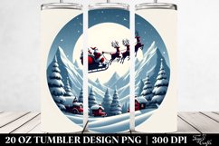 Simple Santa Christmas Clipart 20 Oz Tumbler Product Image 2