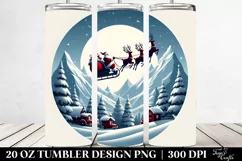 Simple Christmas Santa Image, 20 Oz Tumbler Product Image 2