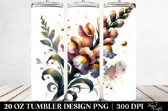 20 Oz Tumbler Sublimation | Shiny Snapdragon Golden Product Image 2
