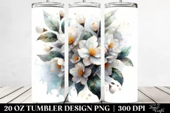 Shiny Jasmine with Golden Insertions | 20 Oz Tumbler Product Image 2