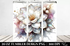 Shiny Jasmine with Golden Insertions | 20 Oz Tumbler Product Image 2