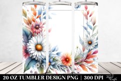 Colorful Abstract Daisy Frame | 20 Oz Tumbler Product Image 2