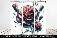 Glossy Carnation Tumbler Product Image 2