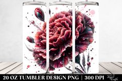 Glossy Carnation Tumbler Product Image 2