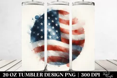 A Washed Watercolor Flag 20 oz Tumbler Product Image 2