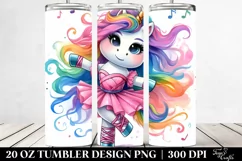 Cute Unicorn Playing | 20 oz Tumbler Product Image 2