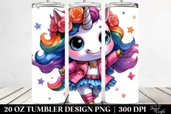 Cute Unicorn Dancing | 20 oz Tumbler Product Image 2