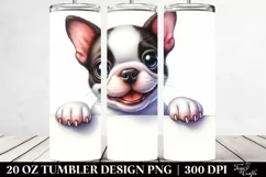 Colorful Boston Terrier Smiling | 20 Oz Tumbler Product Image 2