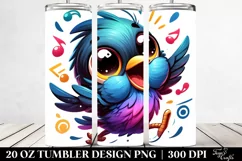 Colorful Dancing Blackbird | 20 Oz Tumbler Product Image 2