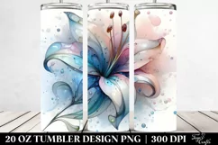 Abstract Lily Design, High-Quality 20 Oz Tumbler Product Image 2