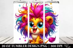 Crazy Baby Lion | 20 Oz Tumbler Product Image 2