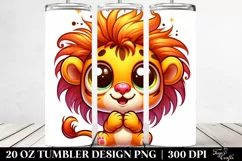 Crazy Baby Lion | 20 Oz Tumbler Product Image 2