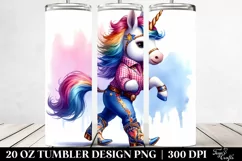 Baby Unicorn Cajun Two-Step Dancer. 20 oz Tumbler Design Product Image 2