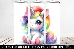 Cute Baby Unicorn from | 20 oz Tumbler Product Image 2