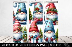 Cute Gnomes with Detailed Hats 20 Oz Tumbler Product Image 2