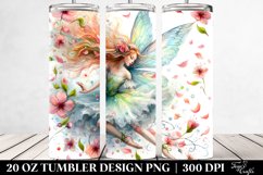 Tumbling Fairy Spring Watercolor Tumbler Product Image 2