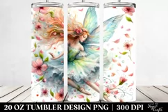 Tumbling Fairy Spring Watercolor Tumbler Product Image 2