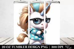 Cute Baby Unicorn Posing as Johnny Bravo from | 20 oz Product Image 2