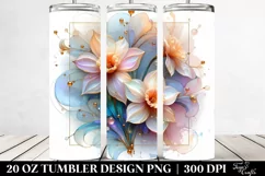 Glossy Narcissus with Clipart 20 Oz Tumbler Product Image 2