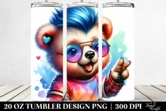 Excited Baby Bear | 20 oz Tumbler Product Image 2