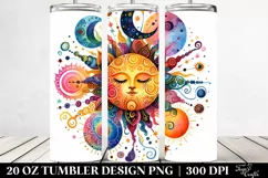 Colorful Whimsical Sun | 20 oz Tumbler Product Image 2