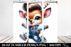 Happy Jumping Deer 20 Oz Tumbler Product Image 2