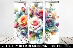 Colorful Rose Bouquet | 20 Oz Tumbler Product Image 2