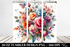 Colorful Rose Bouquet | 20 Oz Tumbler Product Image 2
