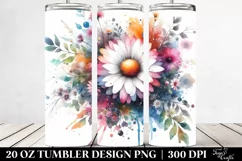Colorful Daisy Pot | 20 Oz Tumbler Product Image 2