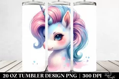 Cute Baby Unicorn | 20 Oz Tumbler Product Image 2