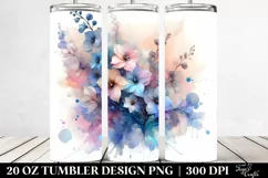 Glossy Abstract Delphinium Clipart 20 Oz Tumbler Product Image 2