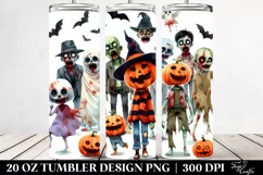 Simple Zombie Haloween Clipart 20 Oz Tumbler Product Image 2