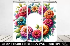 Zinnia Colorful Frame Tumbler Product Image 2