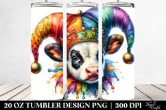 Baby Cow Jester's Hat. 20 oz Tumbler Design Product Image 2