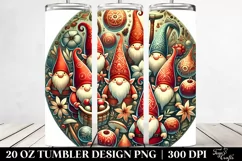 Holidays Gnomes Design Clipart 20 Oz Tumbler Product Image 2