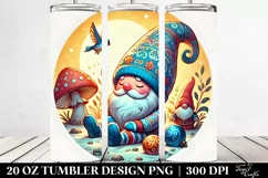 Holidays Gnomes Design Clipart 20 Oz Tumbler Product Image 2