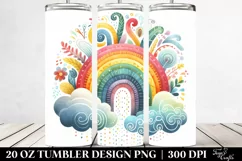 Colorful Rainbow | 20 Oz Tumbler Product Image 2