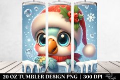 Cute Baby Parrot Christmas Clipart 20 Oz Tumbler Product Image 2