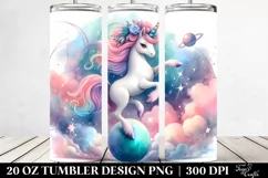 Dancing Unicorn from Mystical Planet | 20 Oz Tumbler Product Image 2