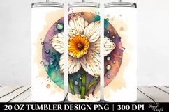 Stained Narcissus | 20 Oz Tumbler Product Image 2
