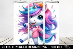 Dancing Unicorn with Whimsical Haircut Clipart Product Image 2
