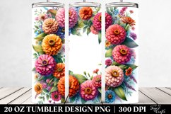 20 Oz Tumbler Sublimation | Vibrant Colorful Watercolor Product Image 2