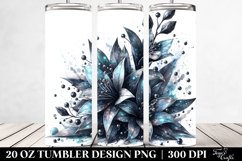 20 Oz Tumbler Sublimation | Shiny Metallic Watercolor Product Image 2