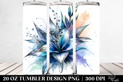 20 Oz Tumbler Sublimation | Shiny Metallic Watercolor Product Image 2